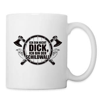 I'm not fat – I'm the shield wall - Mug - white - Right