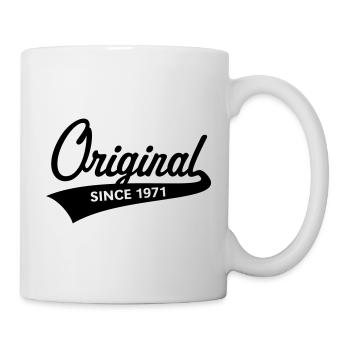 Original depuis 1971 (année de naissance, date de naissance / B) - Mug blanc - blanc - Droite