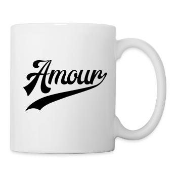Amour Vintage Retro  - Mug blanc - blanc - Droite