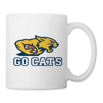 Mascotte secondaire des Wildcats de football Allez - Mug blanc - blanc - Droite