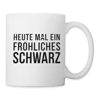 Aujourd’hui, un dicton noir et joyeux et cool - Mug blanc - blanc - Droite