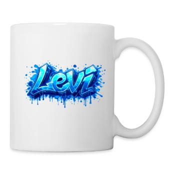 LEVI GRAFFITI NAME FOR PERFECT GIFT PRINTABLE - Mug - white - Right