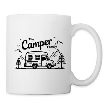 The Camper Family Campingbus Berge Abenteuer - Tasse - Weiß - Rechts