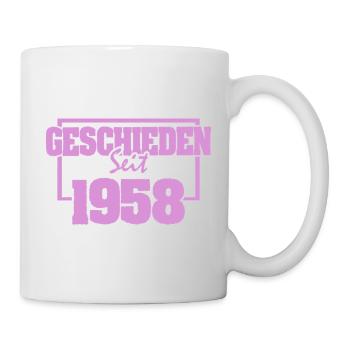 Ehe 1958 - Tasse - Weiß - Rechts