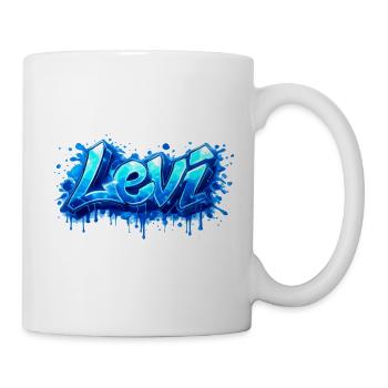 LEVI GRAFFITI NAME FOR PERFECT GIFT PRINTABLE - Mug - white - Right