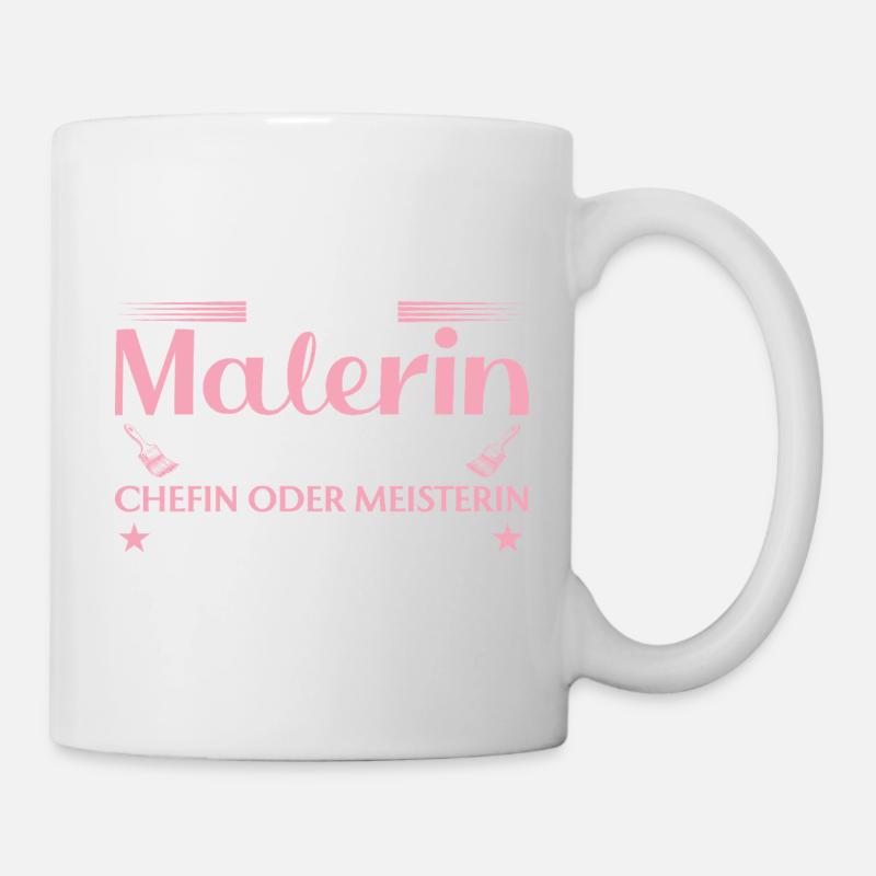 Handwerkerin Chefin oder Meisterin - Malerin - Tasse - Weiß