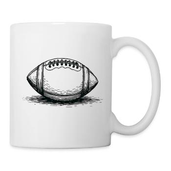 Vintage American Football Ball Sportsman - Mug - white - Right