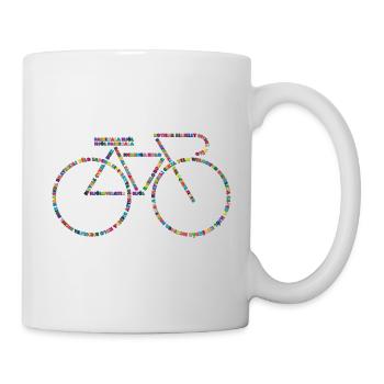 Fahrradsprachen V1 - Tasse - Weiß - Rechts