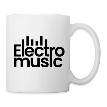 Logo de la musique électro - Mug blanc - blanc - Droite