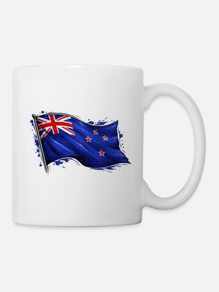 Neuseeland Fahne - Tasse - Weiß