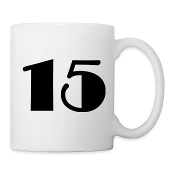 15. 15 ANS. 15e ANNIVERSAIRE. ANNIVERSAIRE 15 ANS. - Mug blanc - blanc - Droite