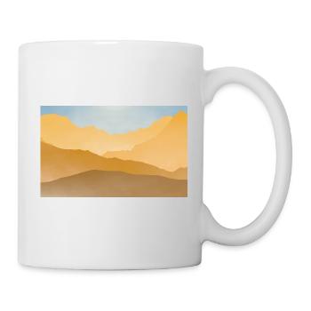 Golden peaks at sunrise - Mug - white - Right