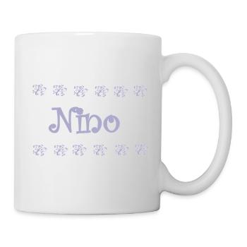 Nino Lavande et Dentelle - Mug blanc - blanc - Droite