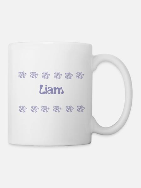 Liam Lavender Bubbles - Tasse - Weiß
