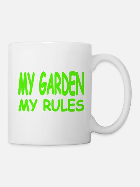 Garten - Tasse - Weiß