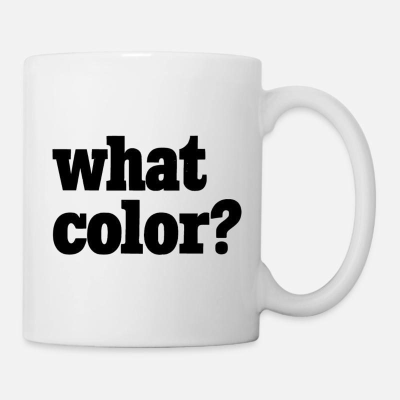 what color? - schwarz 2 - Tasse - Weiß