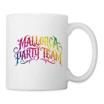 Mallorca Party Team Bunt - Tasse - Weiß - Rechts