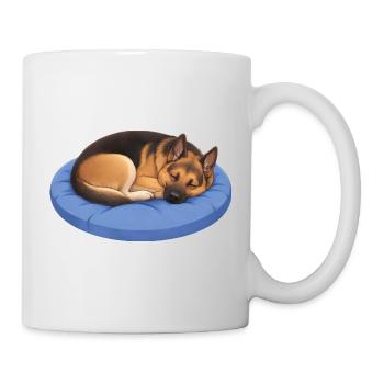 Berger allemand Détends-toi, détends-toi, ment - Mug blanc - blanc - Droite