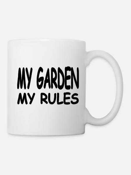 Garten - Tasse - Weiß