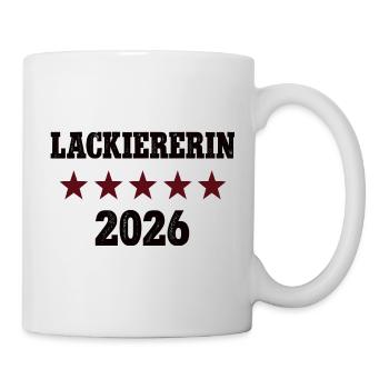 Lackiererin Beruf Abschluß Lehre Bestanden 2026 - Tasse - Weiß - Rechts