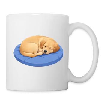 Süßer Labrador Retriever Cartoon Hund Kuscheln - Tasse - Weiß - Rechts