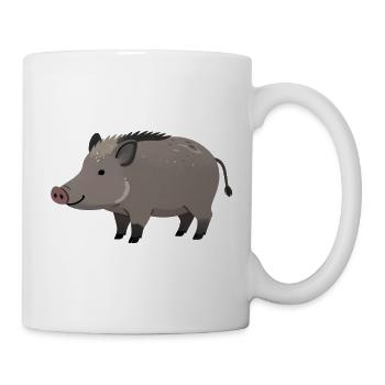 Wild boar - Mug - white - Right