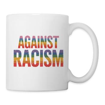 Against Racism - Antifa Rainbow Tee - Mug - white - Right