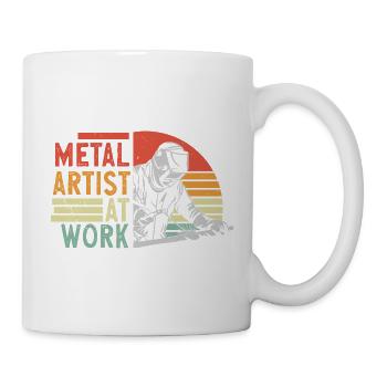 Metal Artist At Work - Mug - white - Right