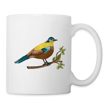 Colorful bird - Mug - white - Right