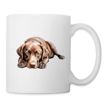 Chien Labrador Retriever - Mug blanc - blanc - Droite