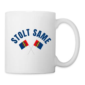 Proud Sami – Drapeaux croisés - Mug blanc - blanc - Droite