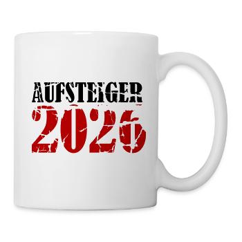 Aufsteiger 2026 Aufstieg - Tasse - Weiß - Rechts