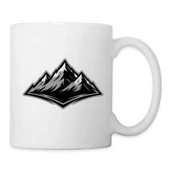 Montagnes Symbole des Alpes - Mug blanc - blanc - Droite