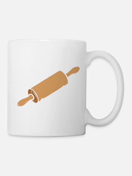Nudelholz Einfach Symbol - Tasse - Weiß