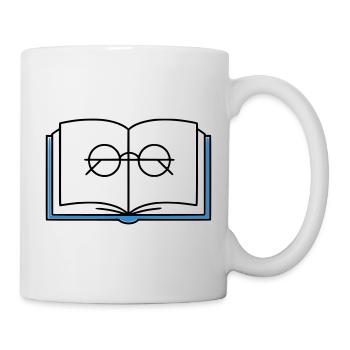 Open Book Glasses School - Mug - white - Right