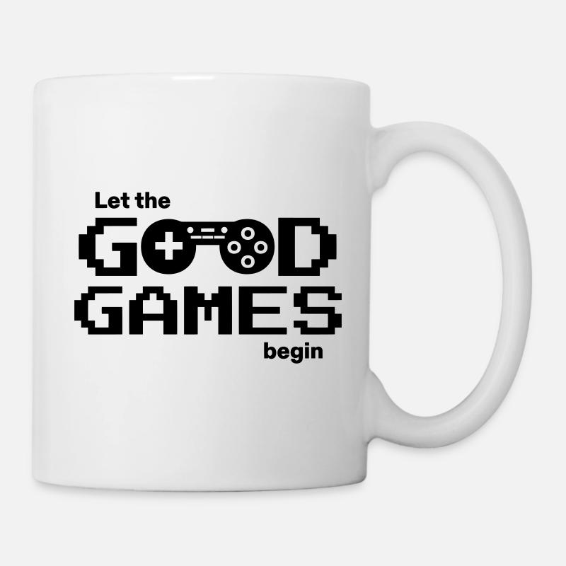 Let the good games begin – Pixel-Controller - Tasse - Weiß