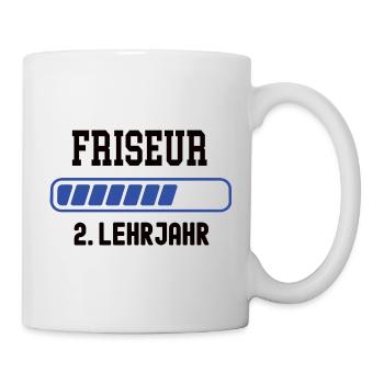 Apprentissage Coiffeur 2e année Apprentissage en salon de coiffure - Mug blanc - blanc - Droite