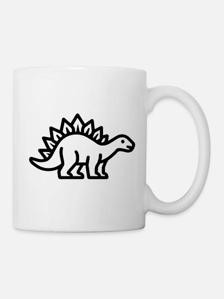 Stegosaurus - Tasse - Weiß
