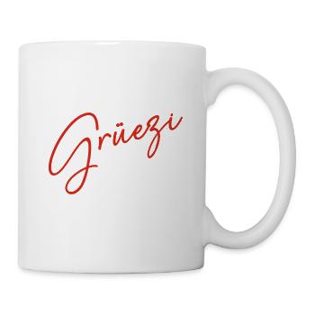 Grüezi - Hopp Schwiiz - Schweiz - Switzerland - Mug - white - Right
