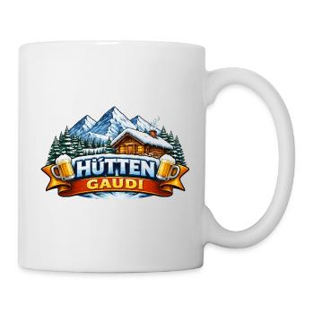 Hüttengaudi Holzhaus, Winterland - Mug blanc - blanc - Droite