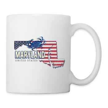 Maryland United States Vintage Souvenir - Mug - white - Right