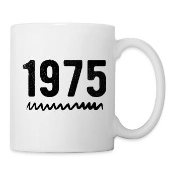 1975 Jubiläum 1975 Retro 1975 - Tasse - Weiß - Rechts