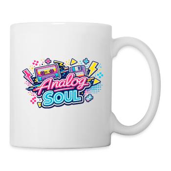 Analog Soul Neon Retro - Tasse - Weiß - Rechts