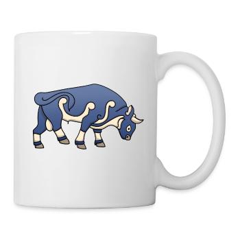 Piktischer Stier - Tasse - Weiß - Rechts