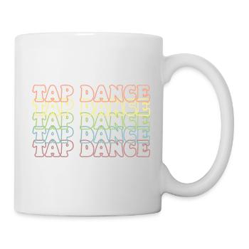 Tap Dance Pastell Regenbogen - Tasse - Weiß - Rechts