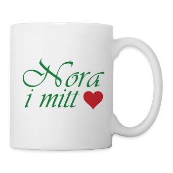 Nora in meinem Herzen - Tasse - Weiß - Rechts