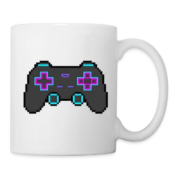 Pixel Game Controller Retro 8 Bit Shirt Sticker - Mug - white - Right