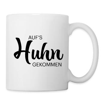 Fans de poulet - Coq - Coq - Poulet fleur - Bio - Mug blanc - blanc - Droite