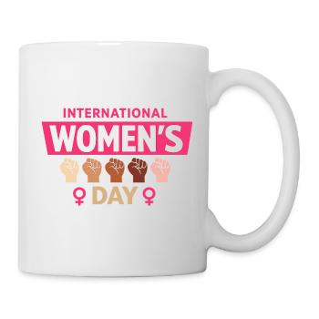 Internationaler Frauentag Frauenpower Geschenk - Tasse - Weiß - Rechts