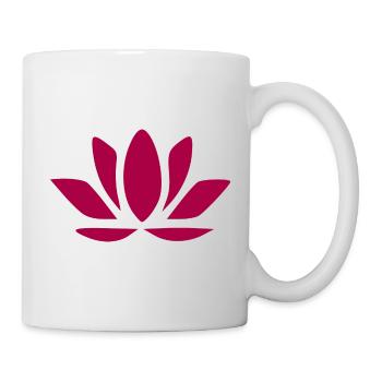Lotus Flower Lotus Flower Red Water Lily Flower Flowers - Mug - white - Right